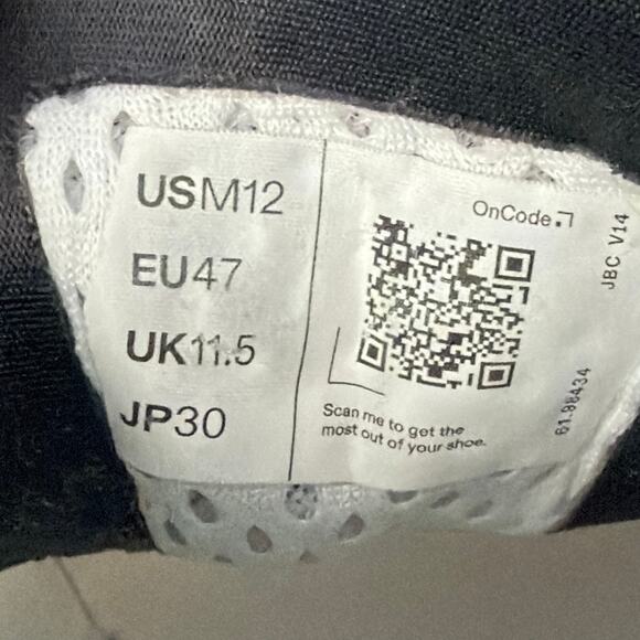 On Cloudmonster Shoes Mens Size 12 White Gray Running Cloud CloudTec OC - Picture 6 of 10